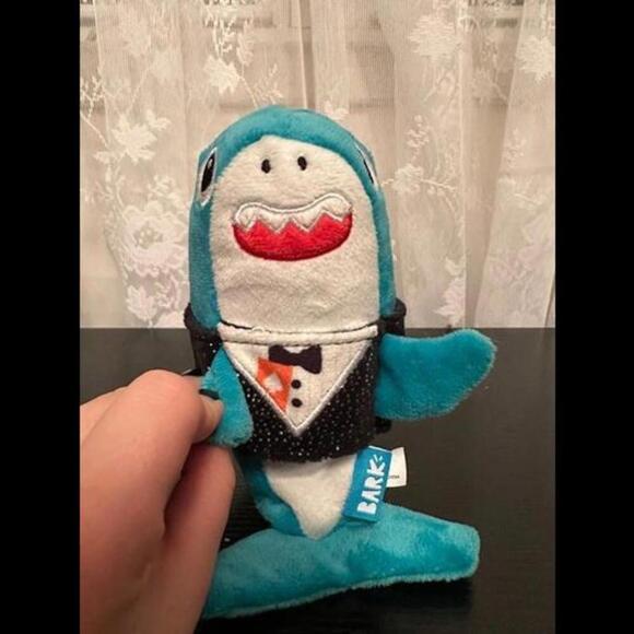 Bark Other - Bark Dapper Shark Plush Dog Toy - Stylish and Squeaky Sea Critter